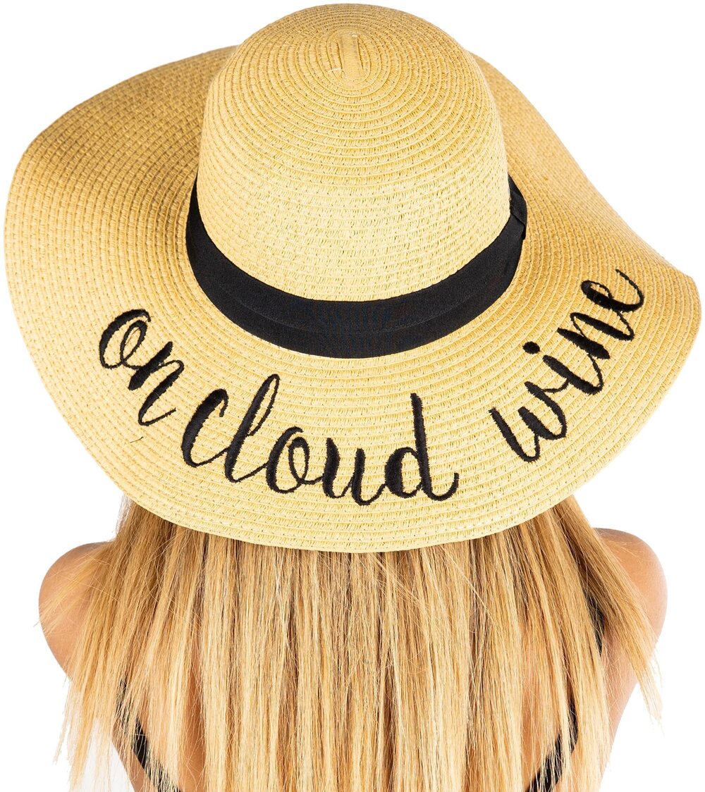 1607 ’s Straw Beach Hat – Packable Wide Brim Sun Hat, Floppy Panama